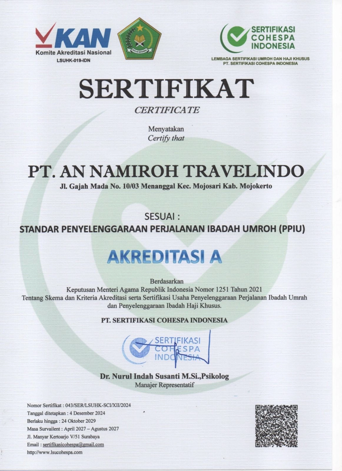 Sertifikat Legalitas