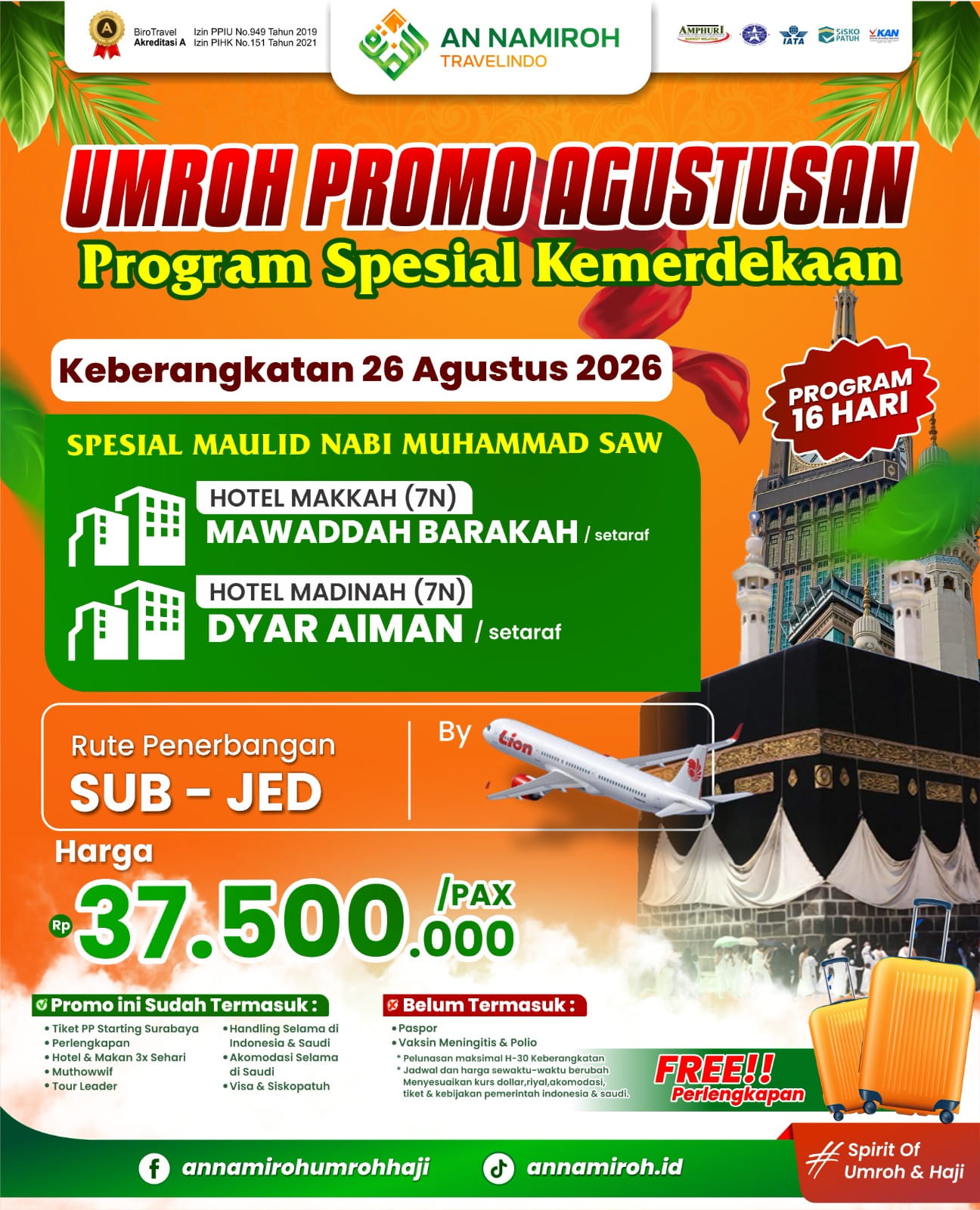 Umroh Promo Agustusan (26 Ags)