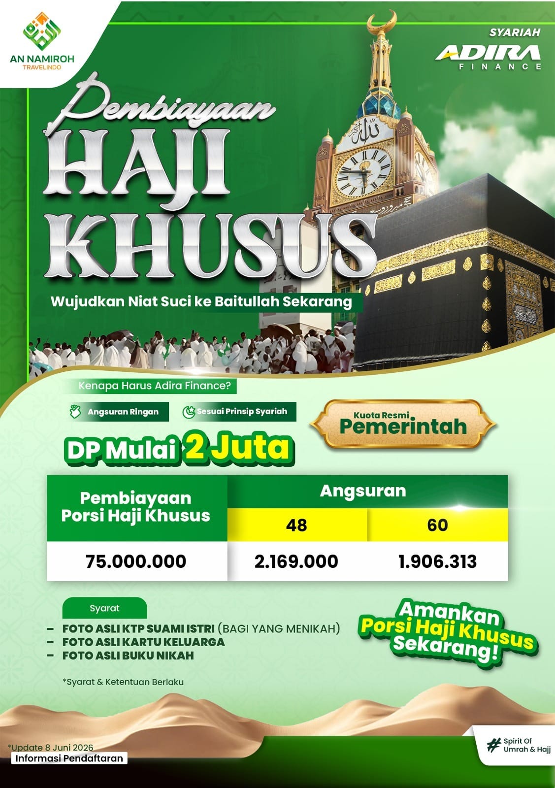 Pembiayaan Haji Khusus (Adira)