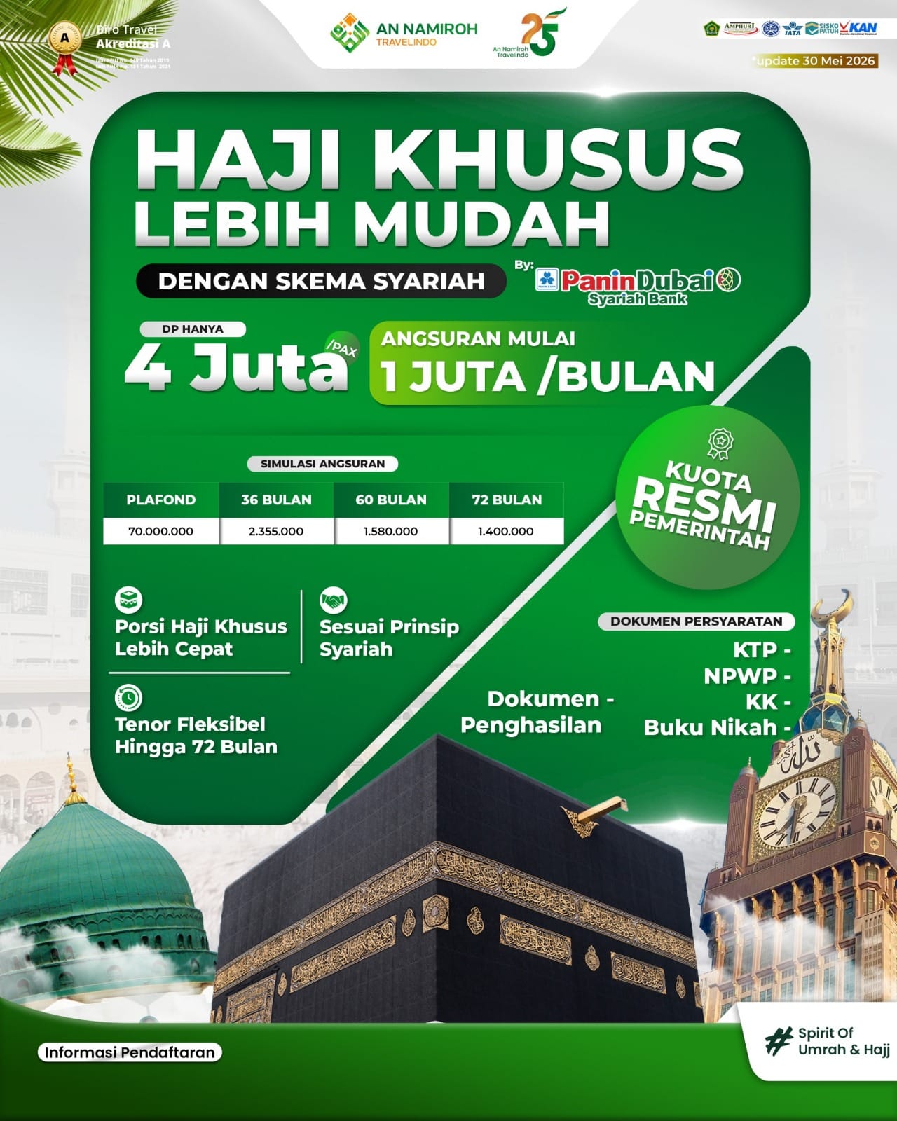 Haji Khusus Skema Syariah (Panin Dubai)