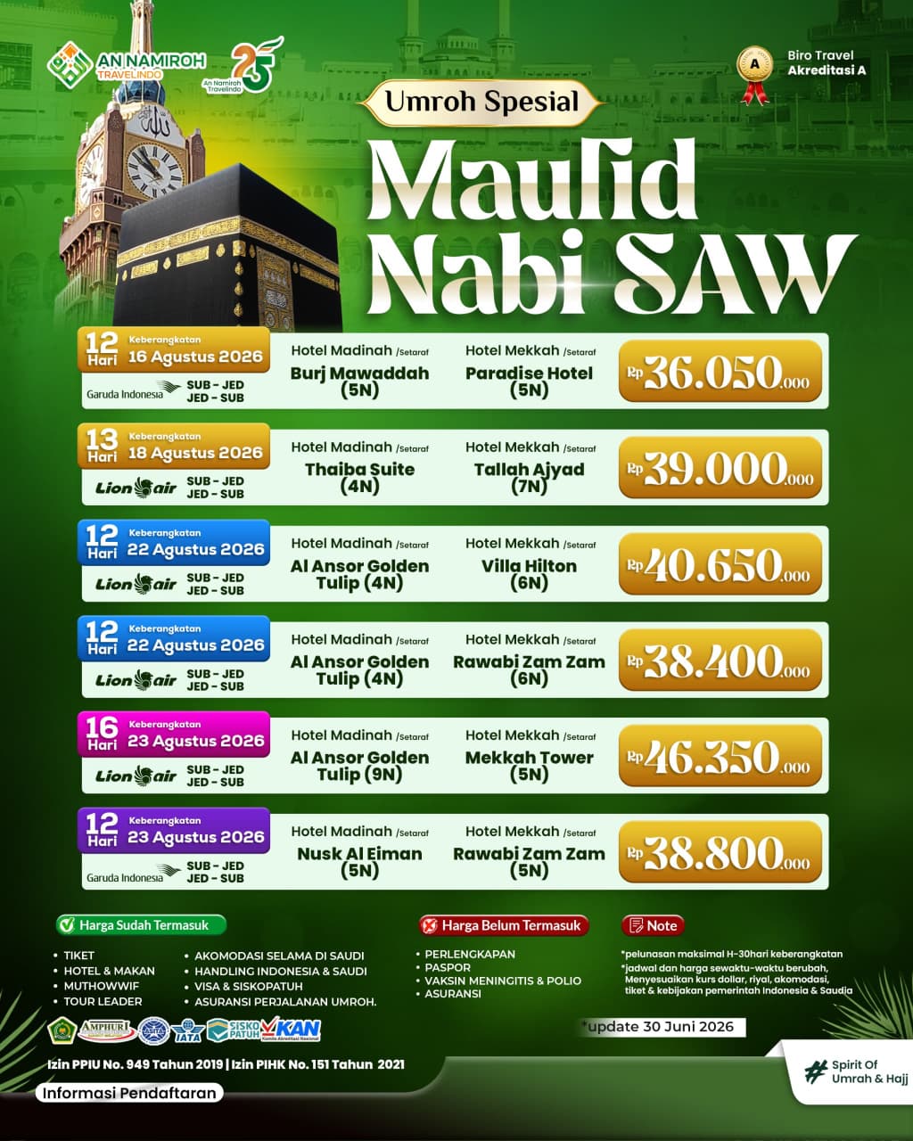 Umroh Spesial Maulid Nabi