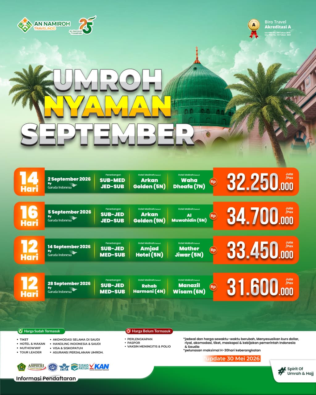 Umroh Nyaman September